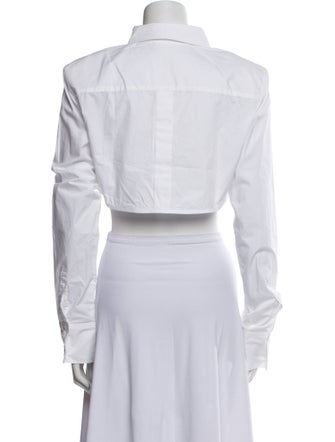 The Frankie Shop Long Sleeve Crop Top