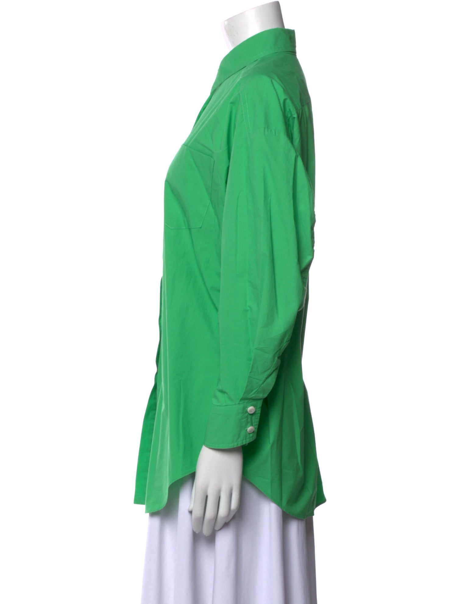 The Frankie Shop Long Sleeve Button-Up Top