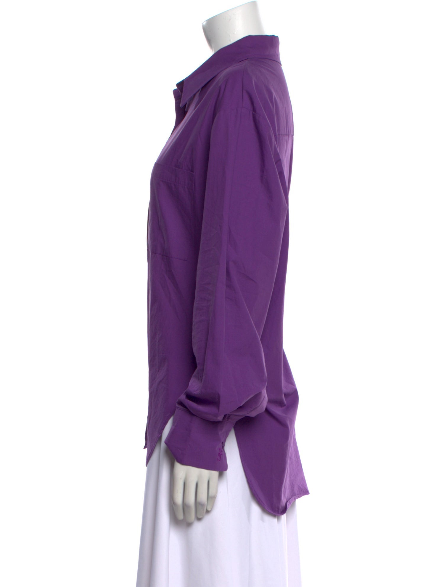 The Frankie Shop Long Sleeve Button-Up Top