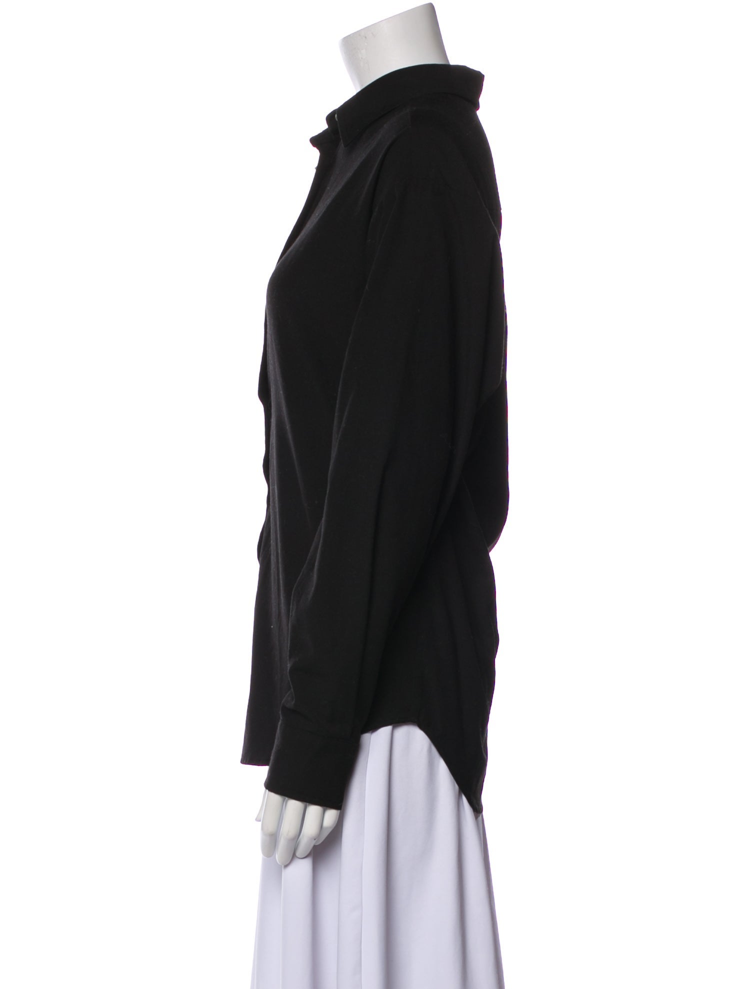 The Frankie Shop Long Sleeve Button-Up Top