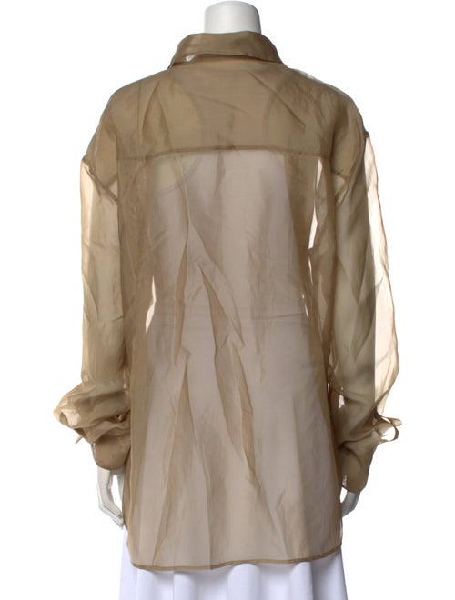 The Frankie Shop Long Sleeve Button-Up Top