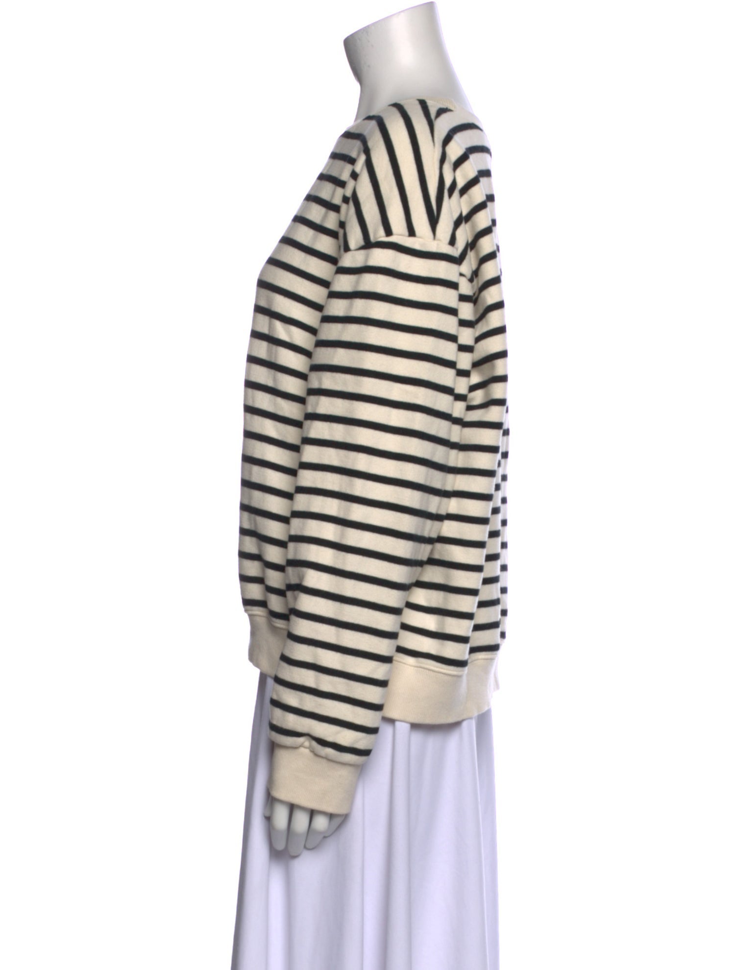 The Frankie Shop Striped Scoop Neck Sweater