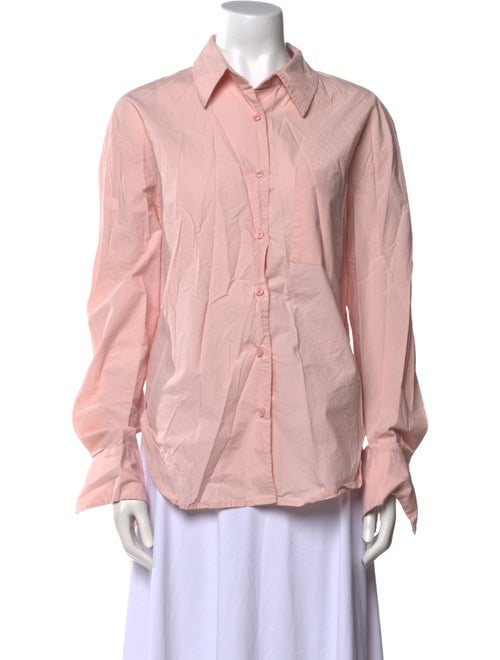 The Frankie Shop Long Sleeve Button-Up Top