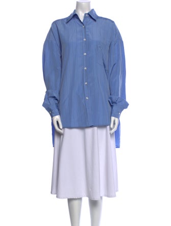 The Frankie Shop Long Sleeve Button-Up Top