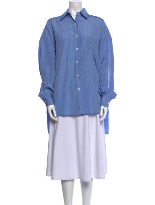 The Frankie Shop Long Sleeve Button-Up Top