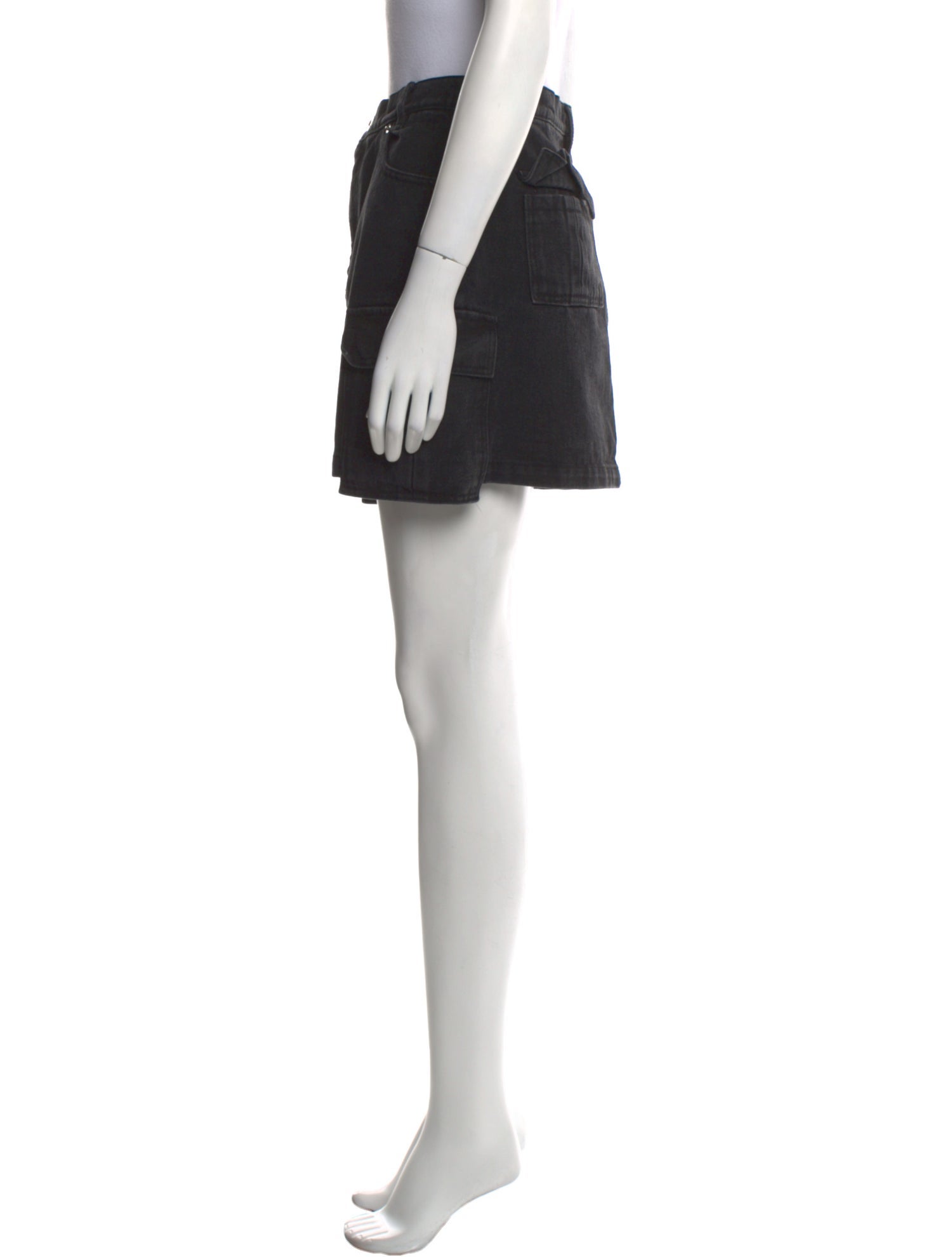 The Frankie Shop Pleated Accents Mini Skirt