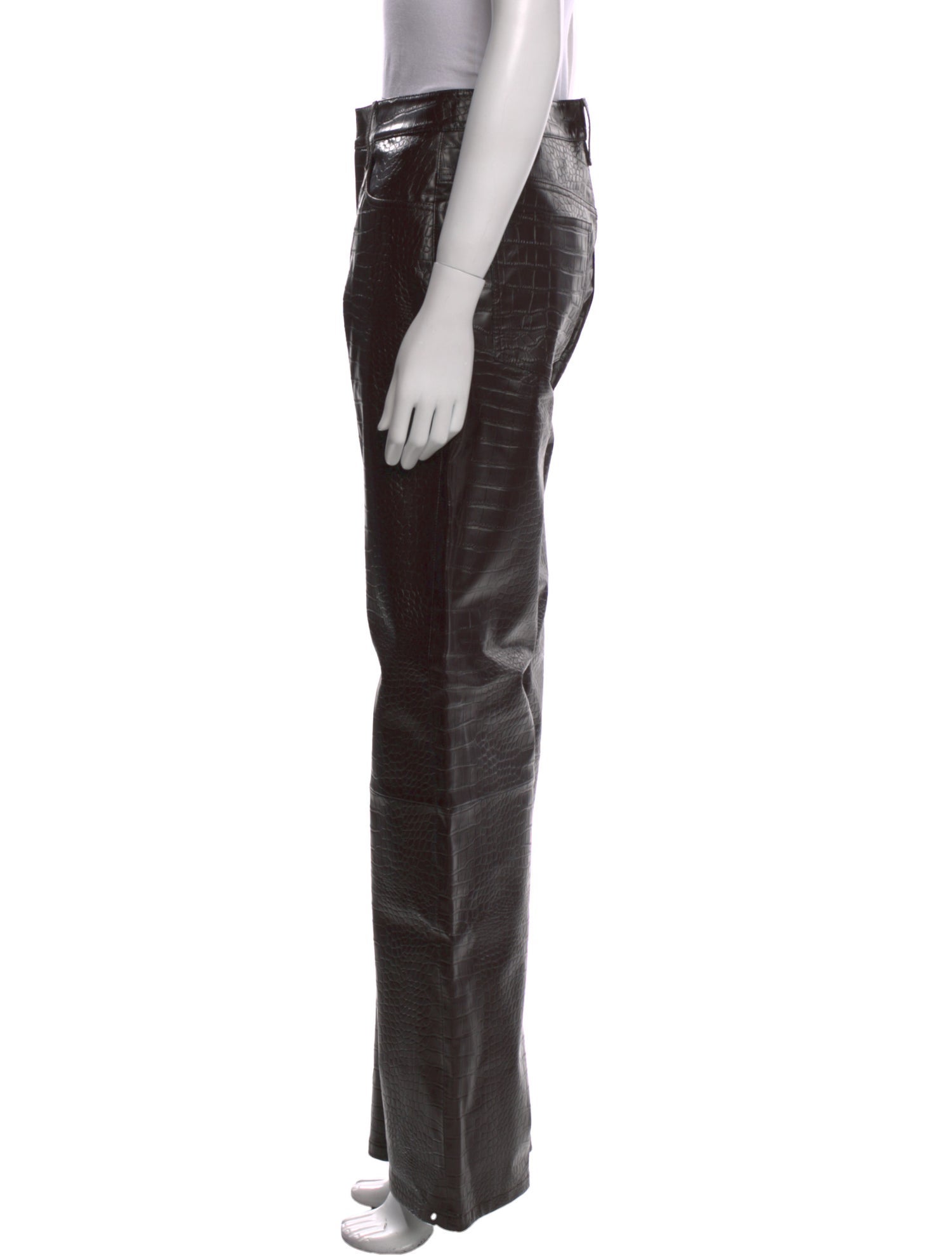 The Frankie Shop Faux Leather Wide Leg Pants w/ Tags