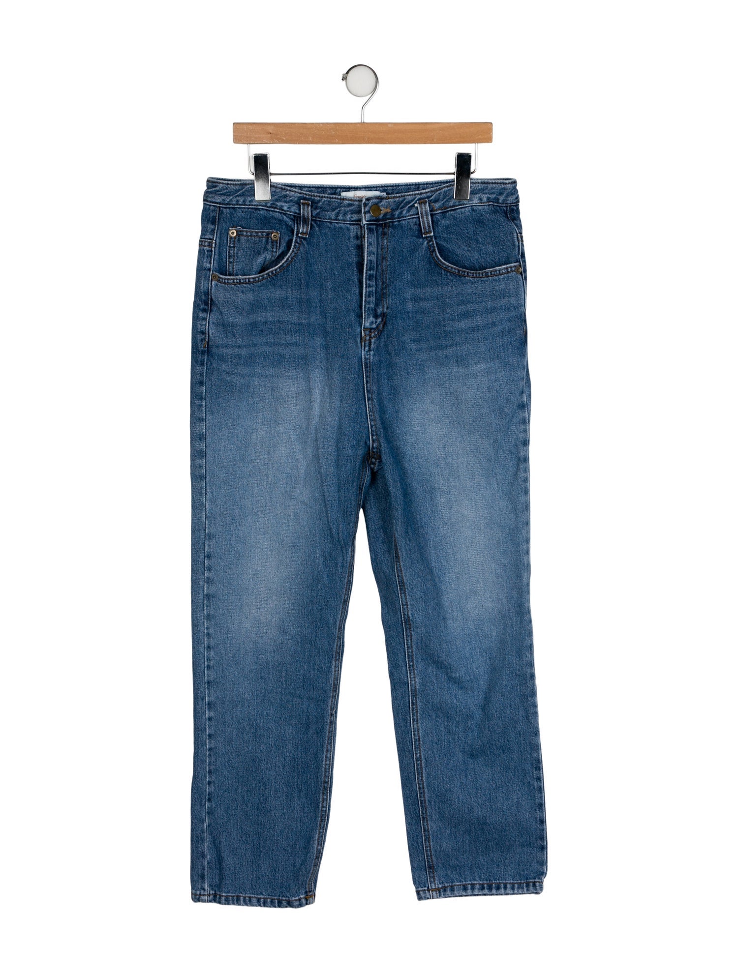 The Frankie Shop High-Rise Straight Leg Jeans