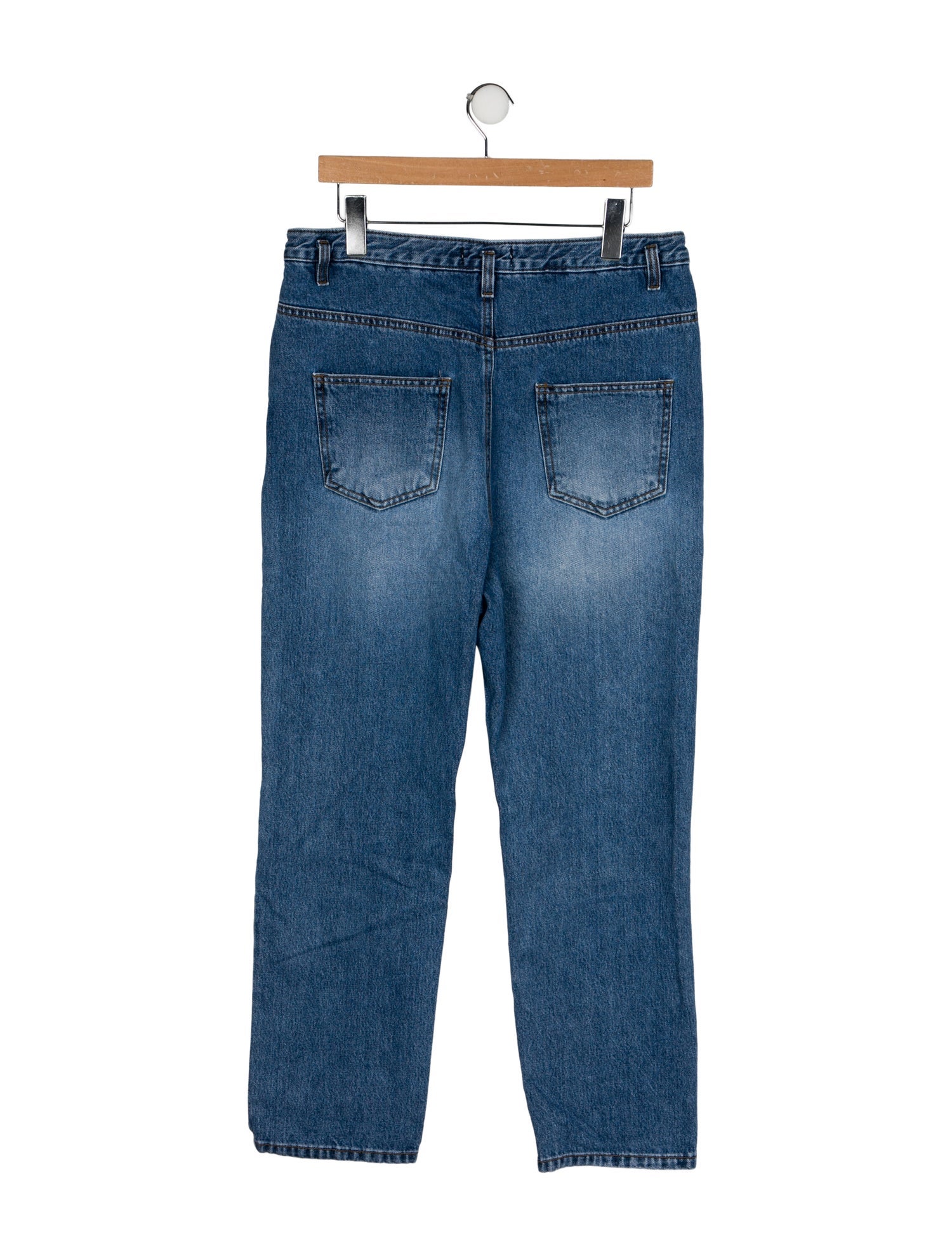 The Frankie Shop High-Rise Straight Leg Jeans