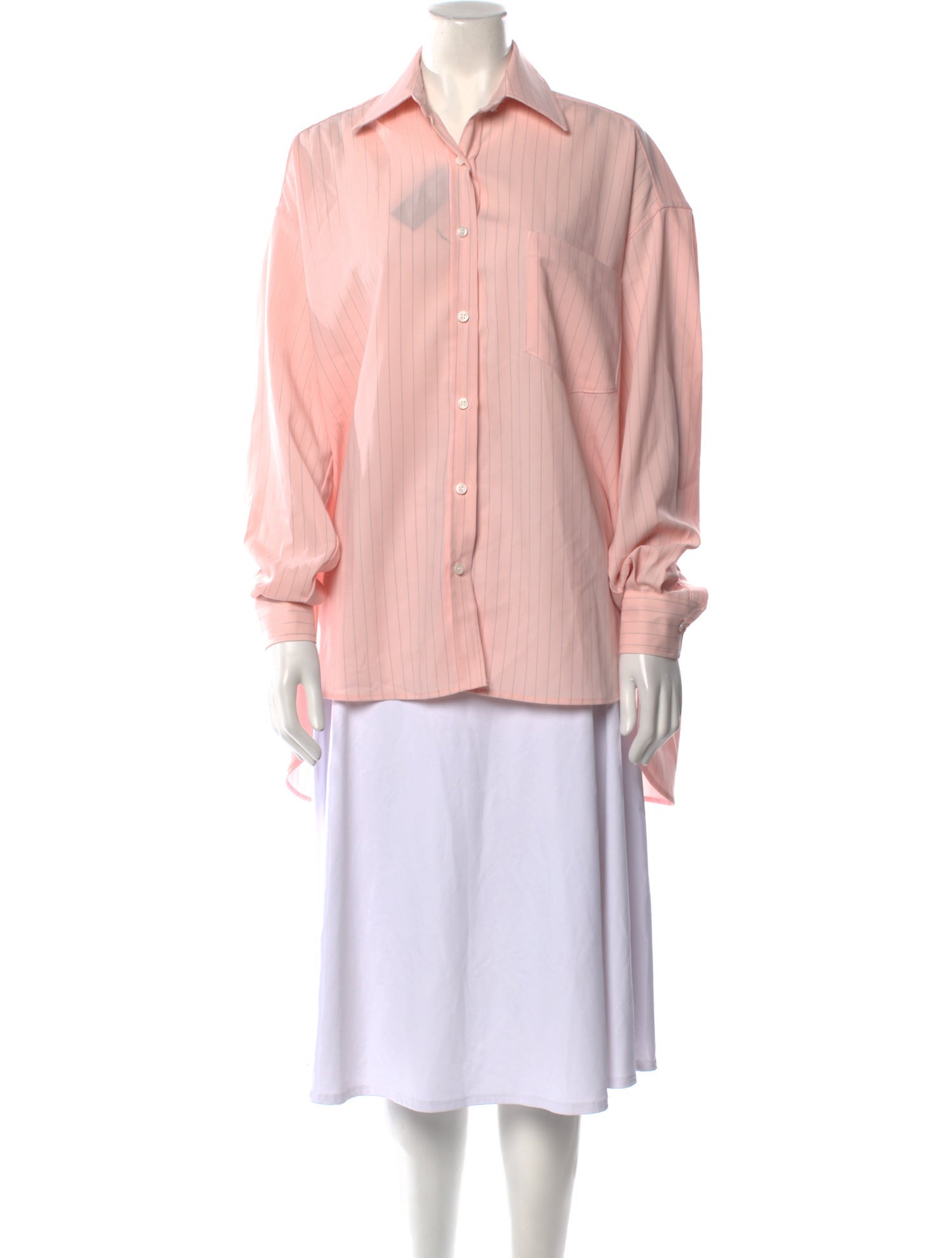 The Frankie Shop Long Sleeve Button-Up Top