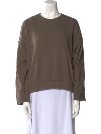 The Frankie Shop Crew Neck Long Sleeve Sweatshirt