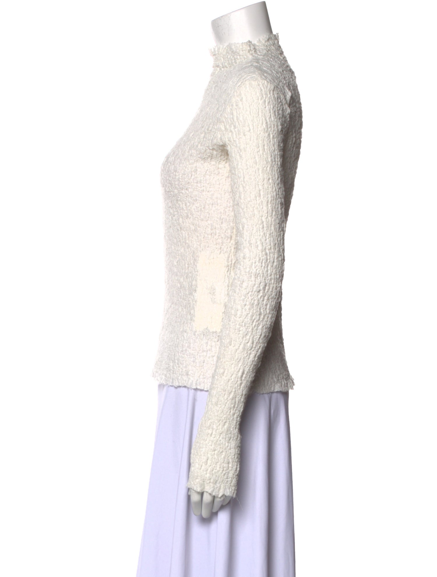 The Frankie Shop Mock Neck Long Sleeve Top