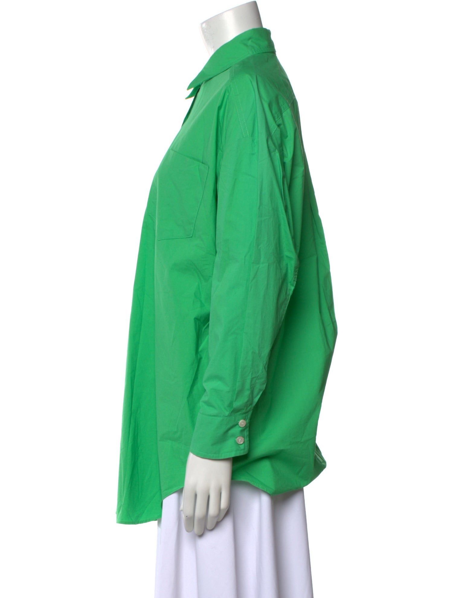 The Frankie Shop Long Sleeve Button-Up Top