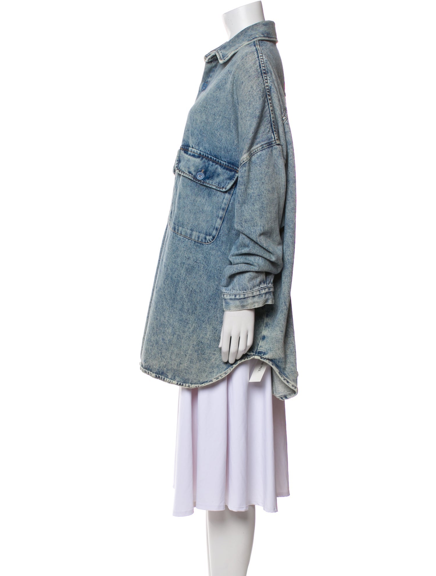 The Frankie Shop Tie-Dye Print Coat