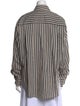 The Frankie Shop Striped Long Sleeve Button-Up Top