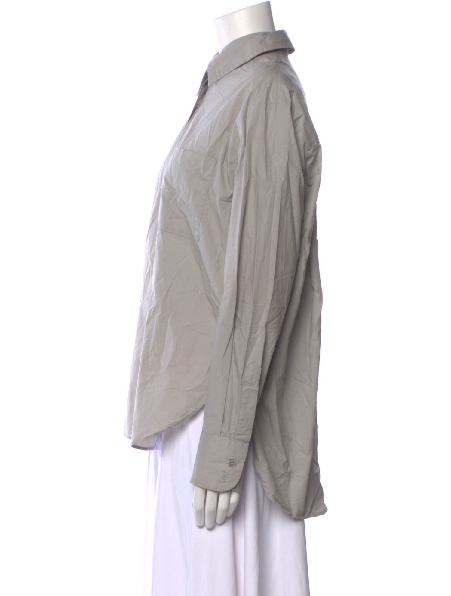 The Frankie Shop Long Sleeve Button-Up Top