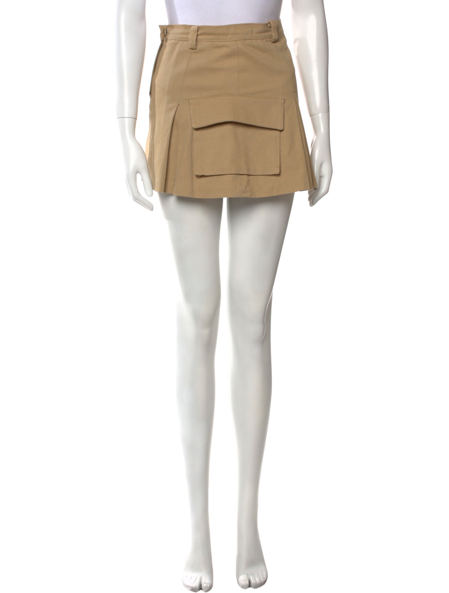 The Frankie Shop Pleated Accents Mini Skirt