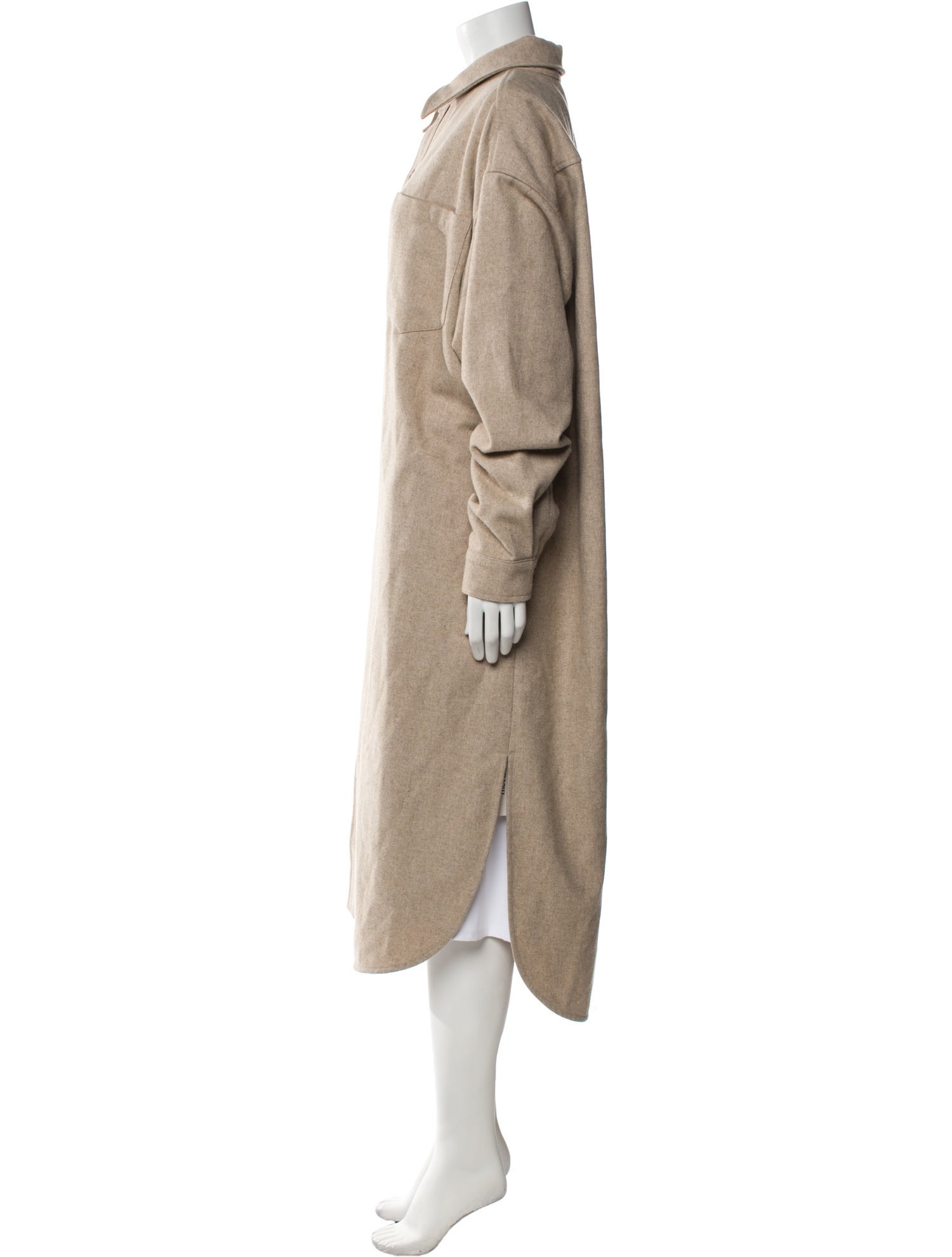 The Frankie Shop Wool Trench Coat