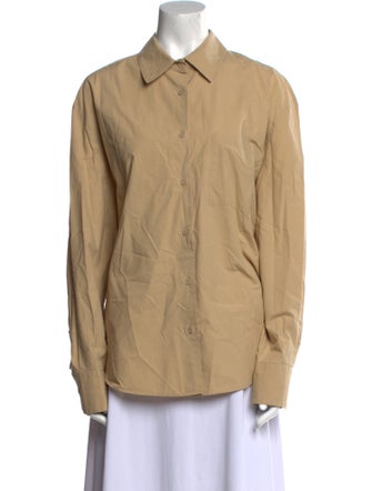 The Frankie Shop Long Sleeve Button-Up Top
