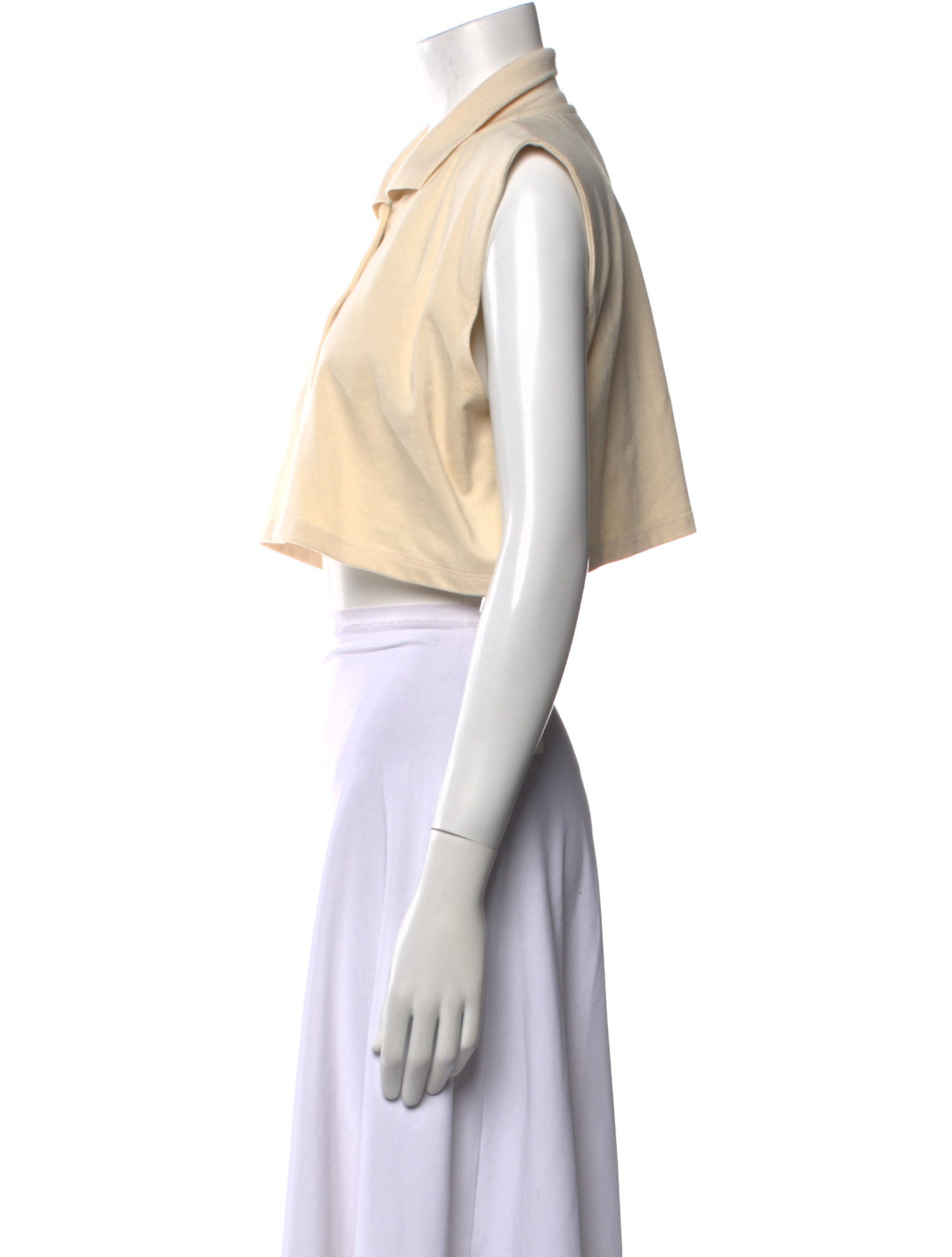 The Frankie Shop Short Sleeve Crop Top