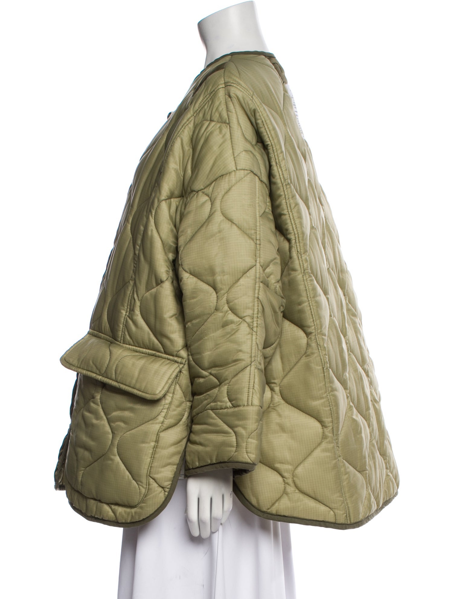 The Frankie Shop Colorblock Pattern Utility Jacket