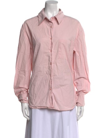 The Frankie Shop Long Sleeve Button-Up Top