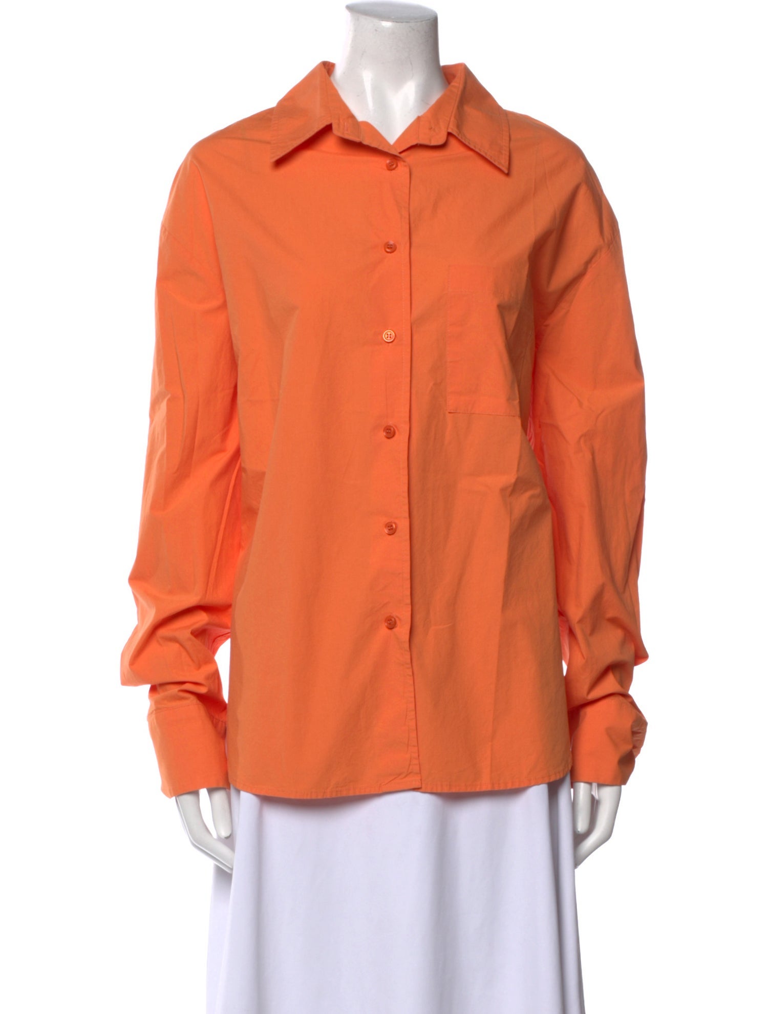 The Frankie Shop Long Sleeve Button-Up Top