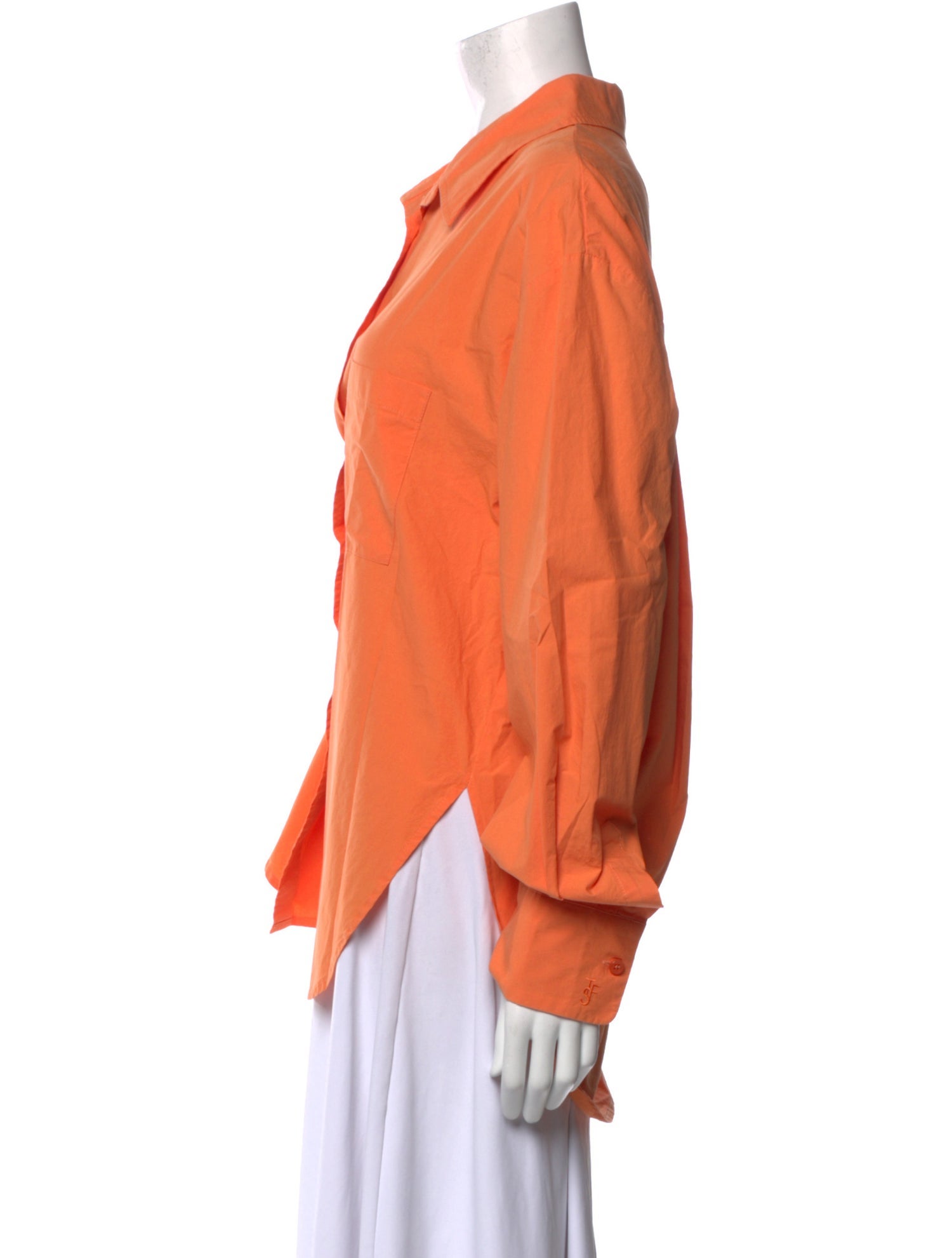 The Frankie Shop Long Sleeve Button-Up Top