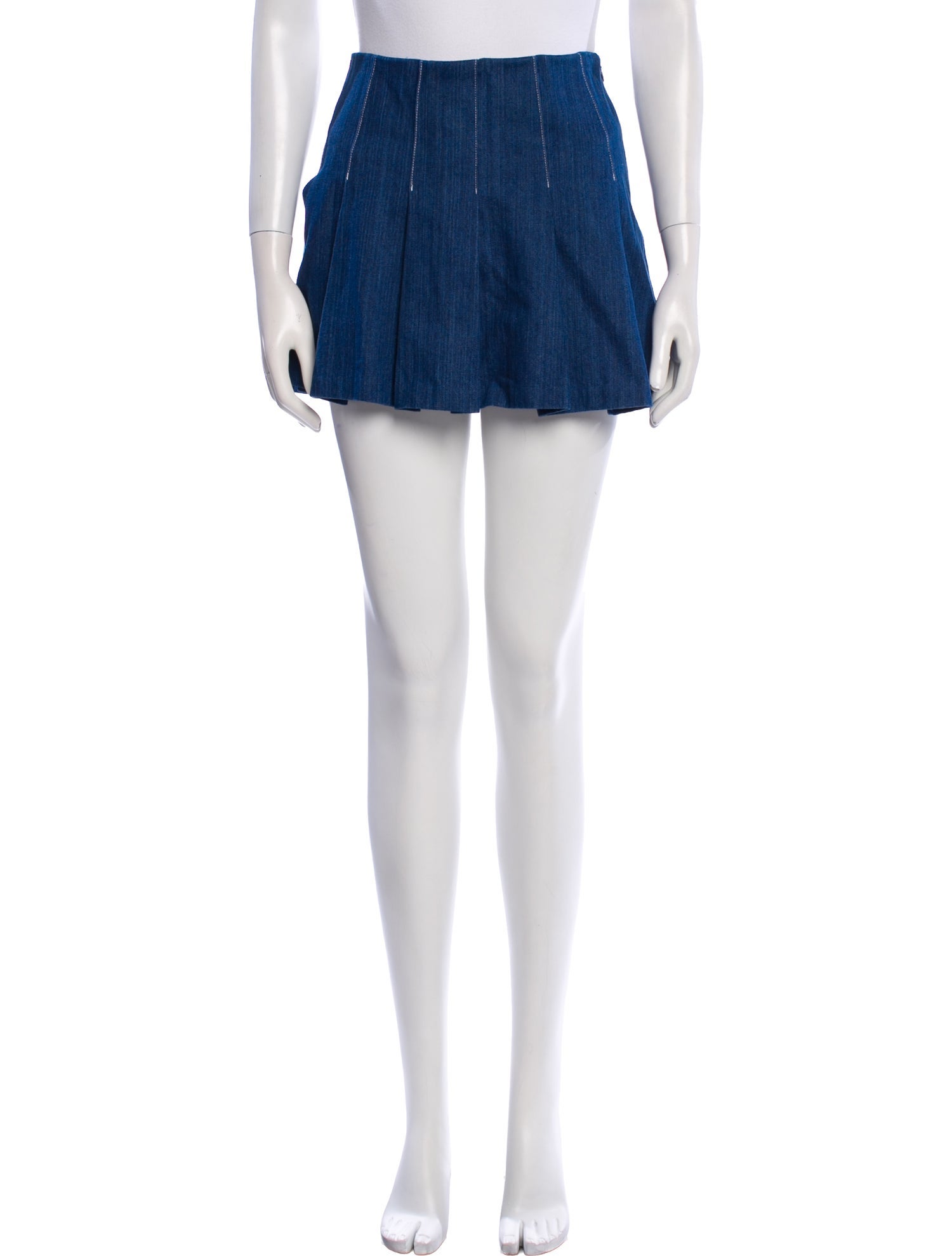 The Frankie Shop Pleated Accents Mini Skirt