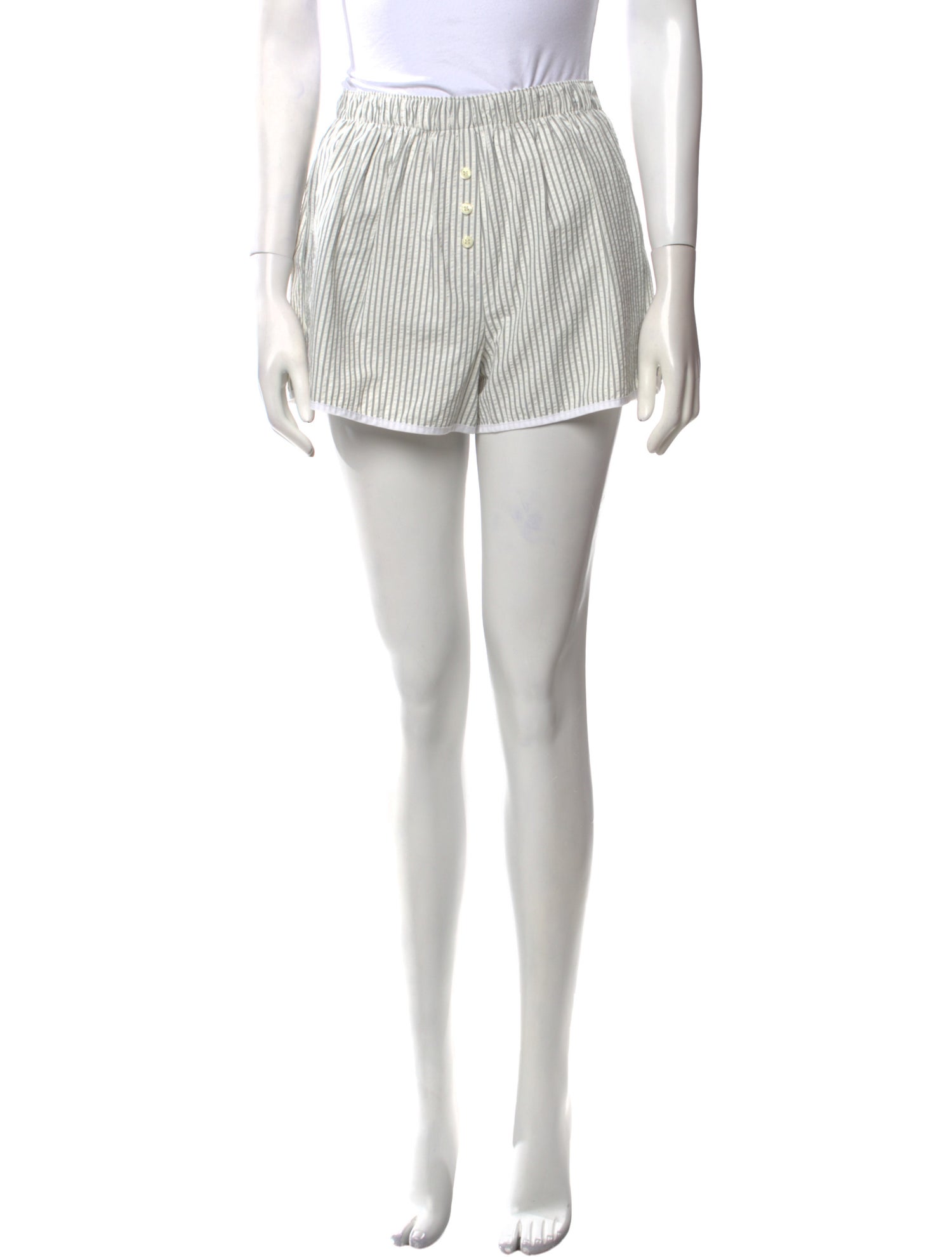 The Frankie Shop Striped Mini Shorts