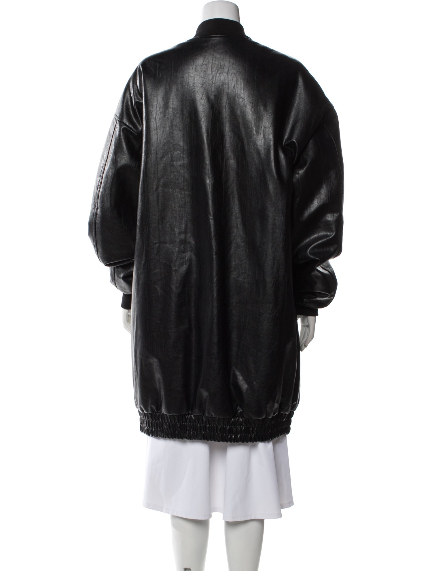 The Frankie Shop Faux Leather Bomber Jacket
