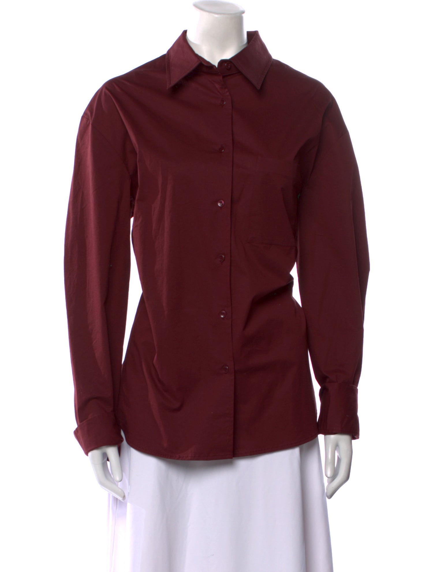 The Frankie Shop Long Sleeve Button-Up Top