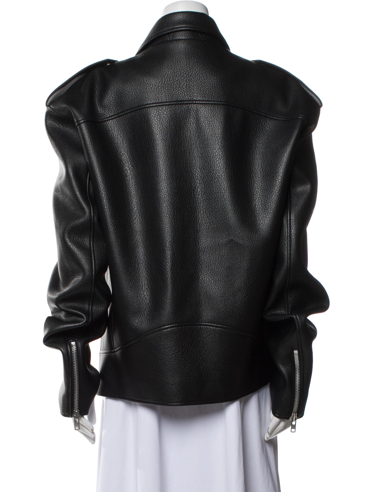 The Frankie Shop Faux Leather Biker Jacket