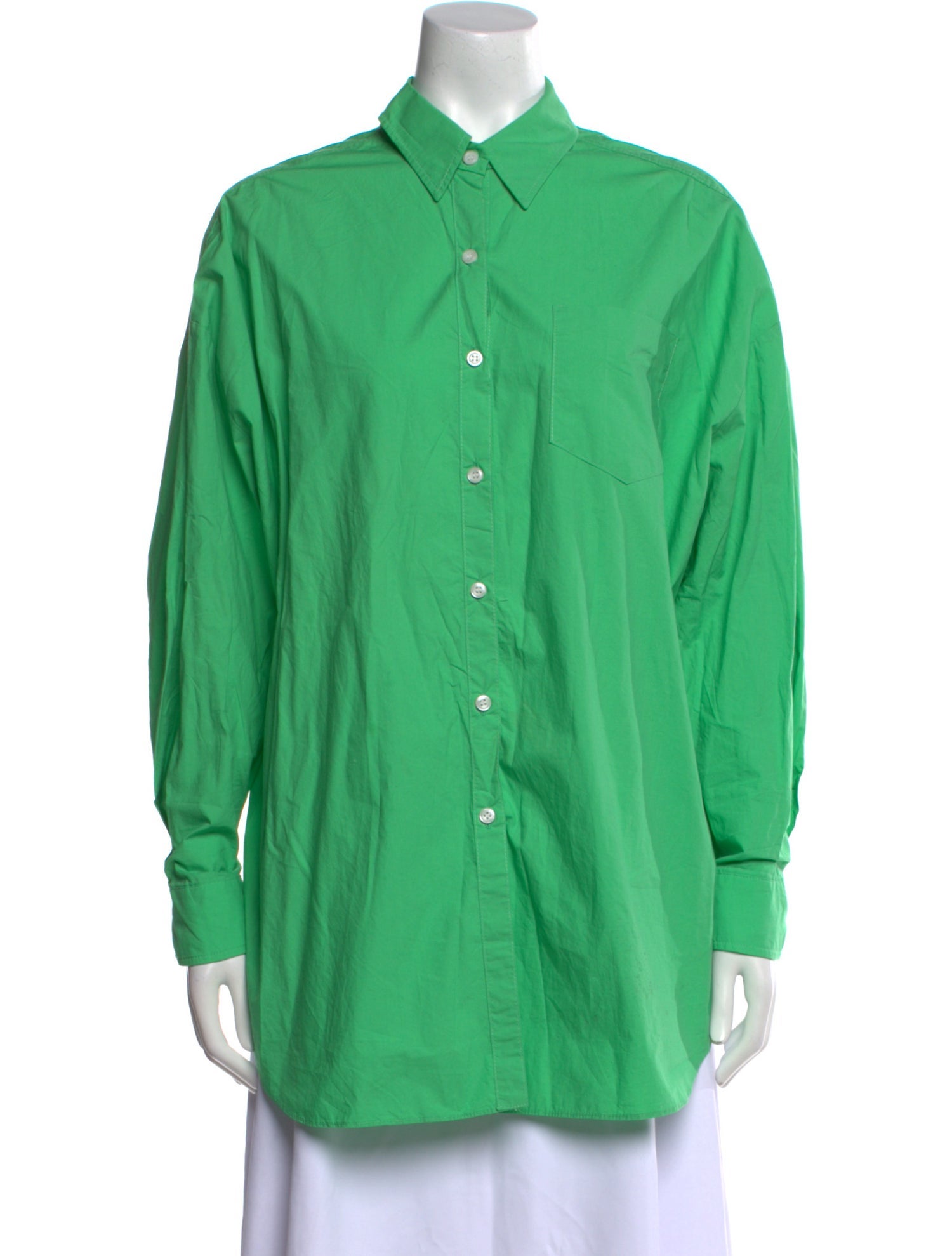 The Frankie Shop Long Sleeve Button-Up Top