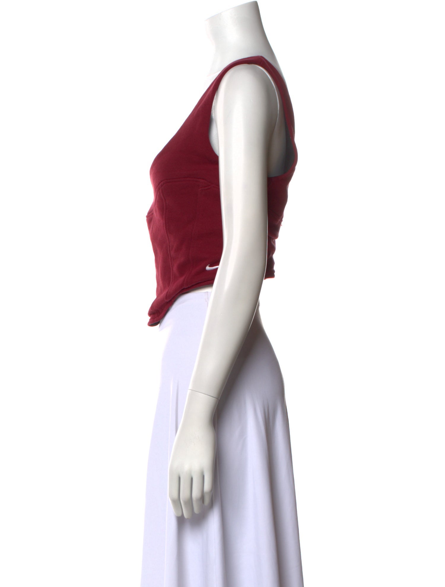 The Frankie Shop Scoop Neck Sleeveless Crop Top