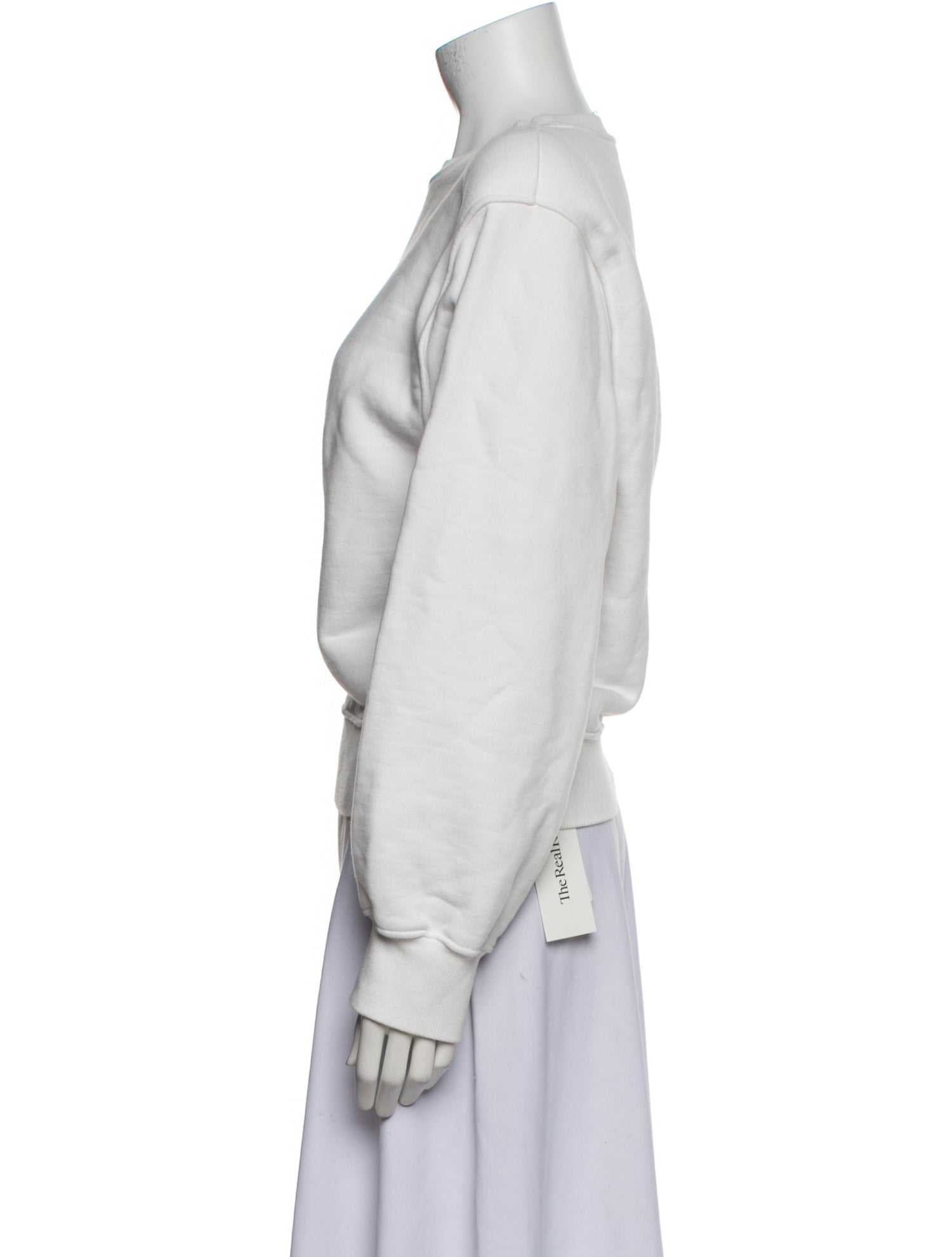 The Frankie Shop Scoop Neck Long Sleeve Sweatshirt