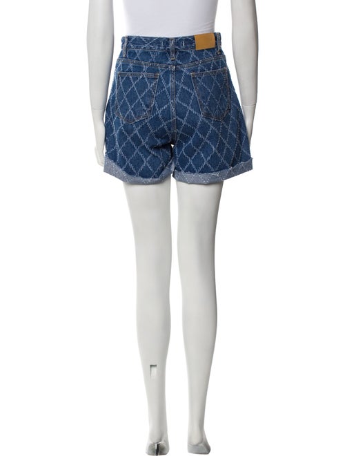 The Frankie Shop Plaid Print Mini Shorts