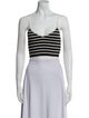 The Frankie Shop Striped Square Neckline Crop Top