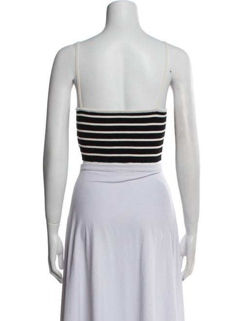 The Frankie Shop Striped Square Neckline Crop Top