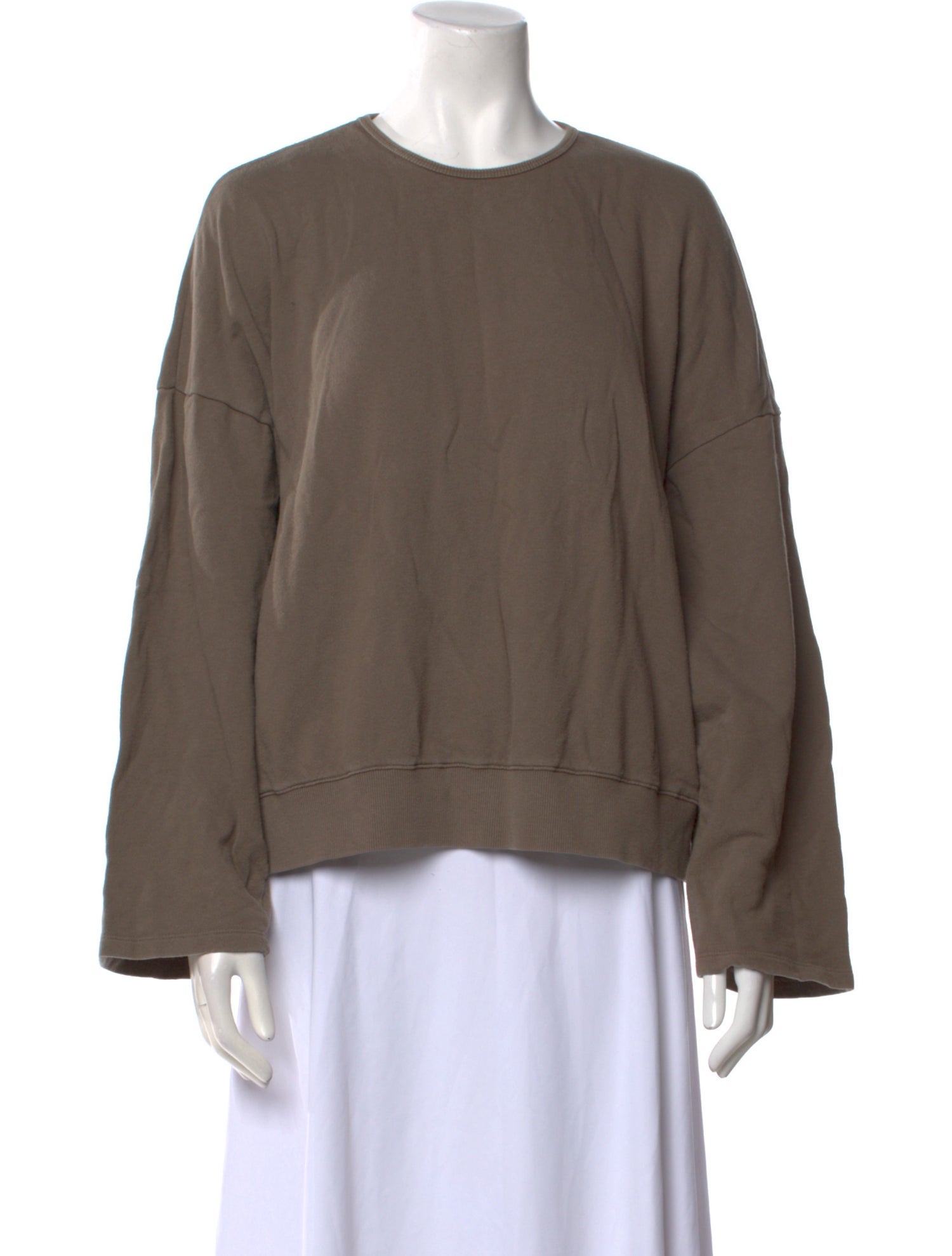 The Frankie Shop Crew Neck Long Sleeve Sweatshirt