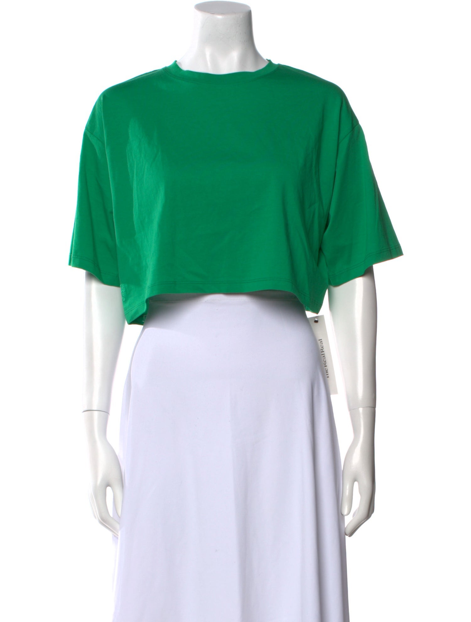 The Frankie Shop Crew Neck Short Sleeve Crop Top