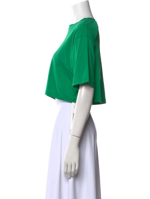 The Frankie Shop Crew Neck Short Sleeve Crop Top