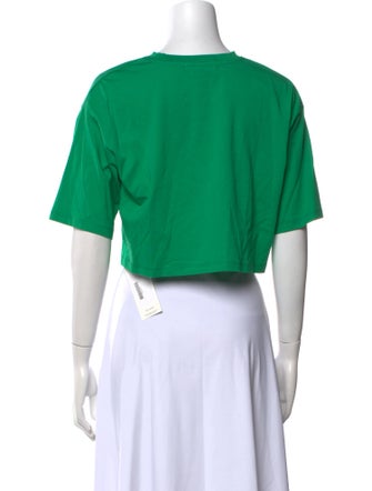 The Frankie Shop Crew Neck Short Sleeve Crop Top