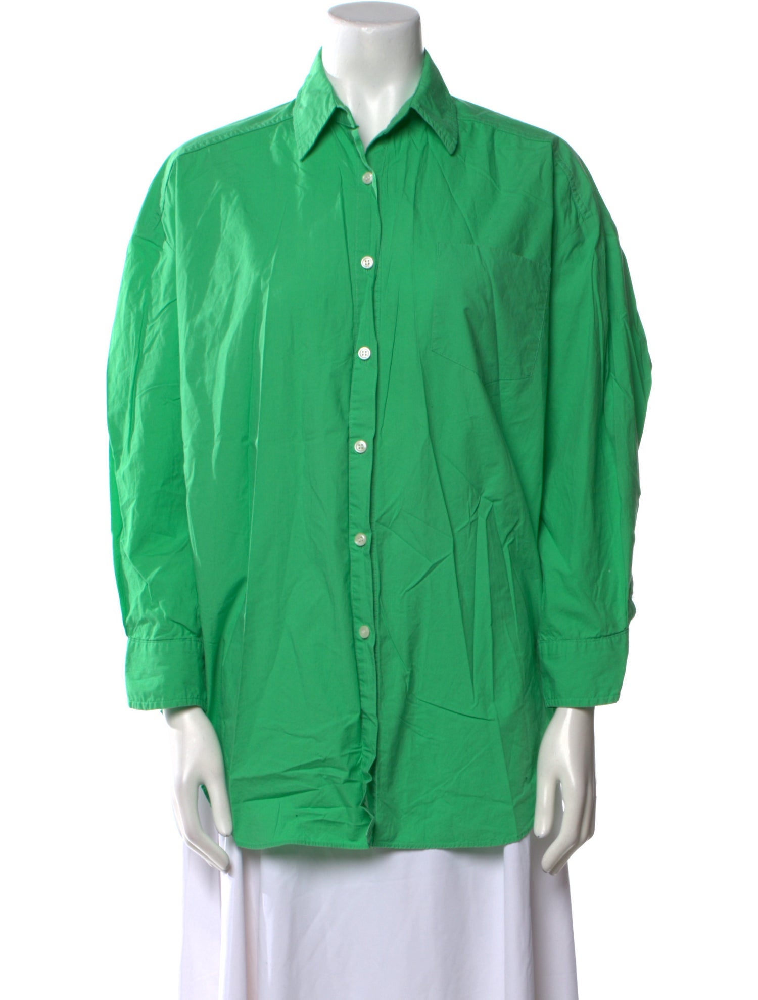 The Frankie Shop Long Sleeve Button-Up Top