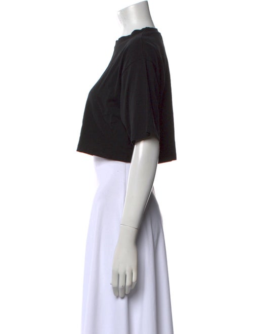 The Frankie Shop Crew Neck Short Sleeve Crop Top