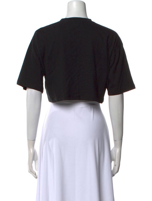 The Frankie Shop Crew Neck Short Sleeve Crop Top