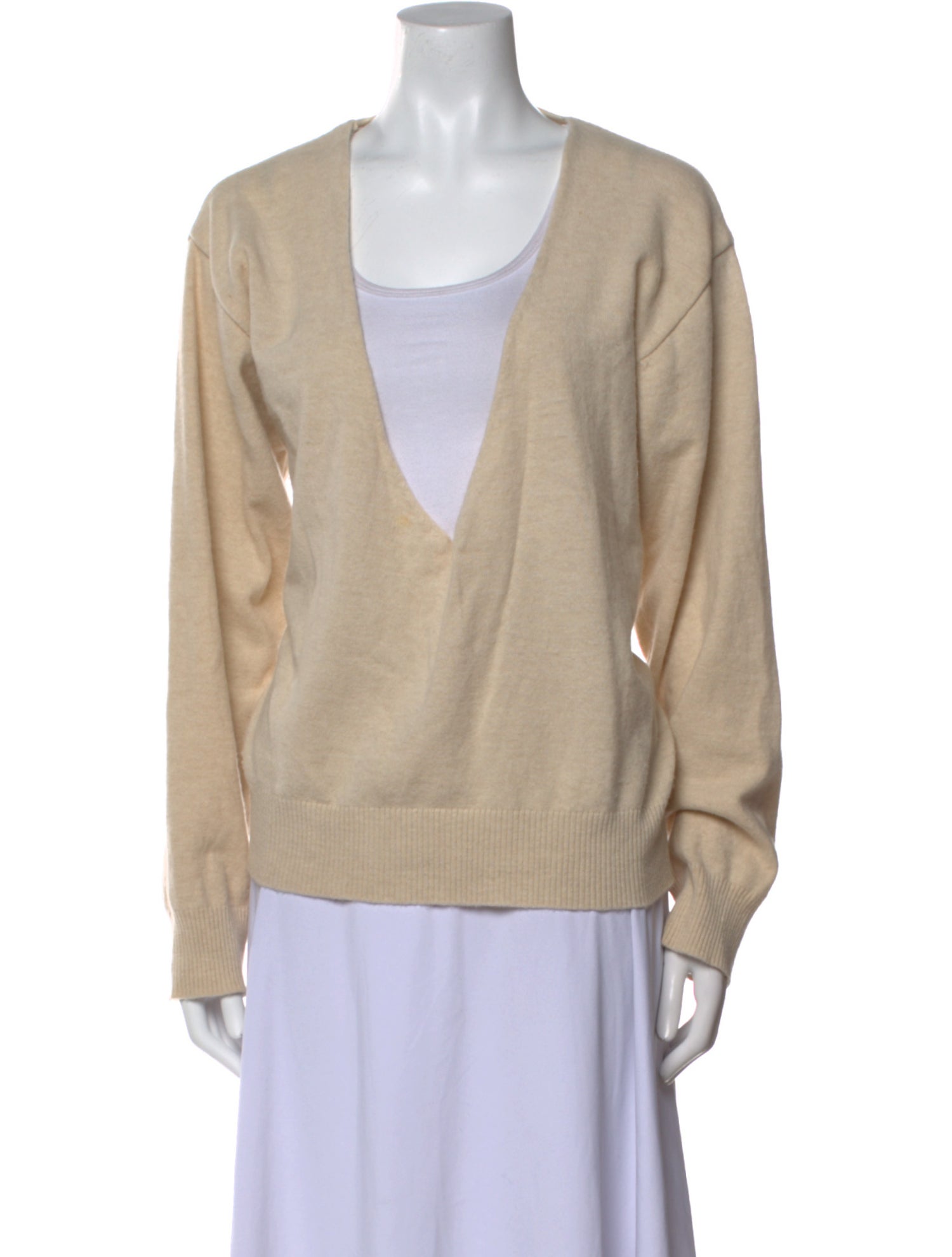 The Frankie Shop Wool V-Neck Sweater