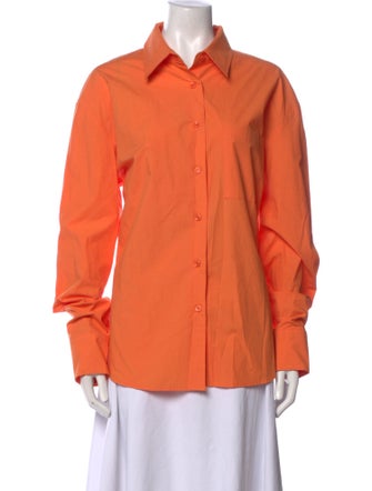 The Frankie Shop Long Sleeve Button-Up Top