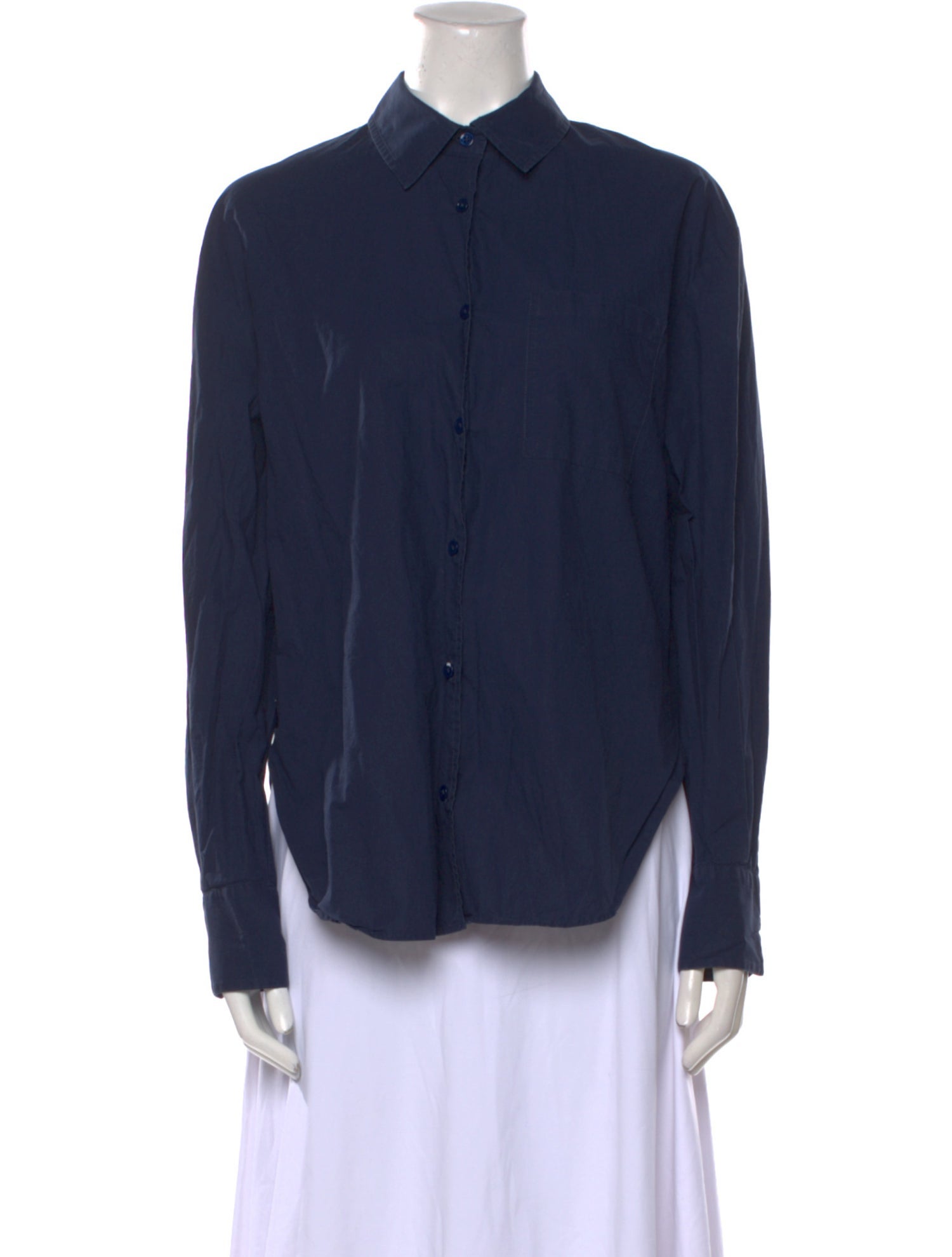 The Frankie Shop Long Sleeve Button-Up Top