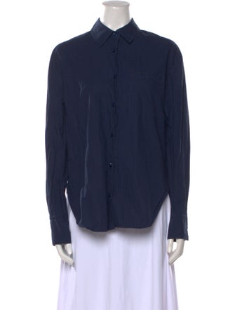 The Frankie Shop Long Sleeve Button-Up Top
